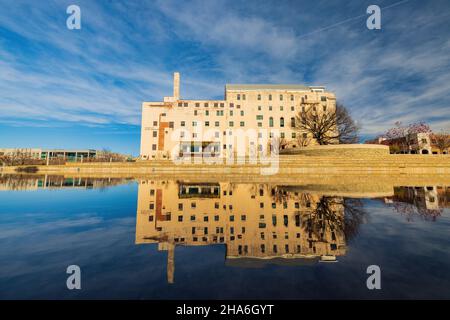 Sonniger Blick auf das Oklahoma City National Memorial and Museum in Oklahoma Stockfoto