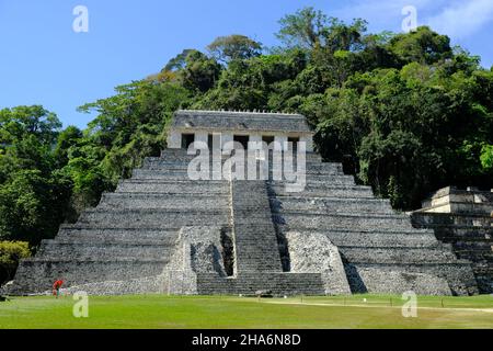 Mexico Palenque - Maya-Tempel der Inschriften Stockfoto