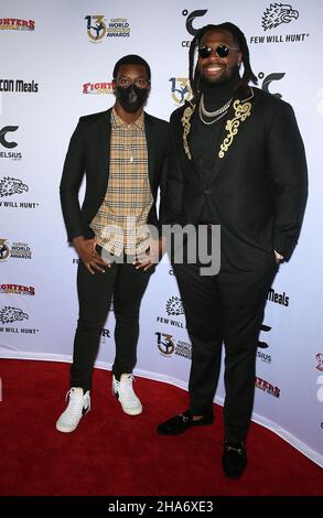 10. Dezember 2021 - Las Vegas, NV - Gerald McCoy. 13. Jährlicher Fighters Only World MMA Awards Roter Teppich in Las Vegas, NV. Stockfoto