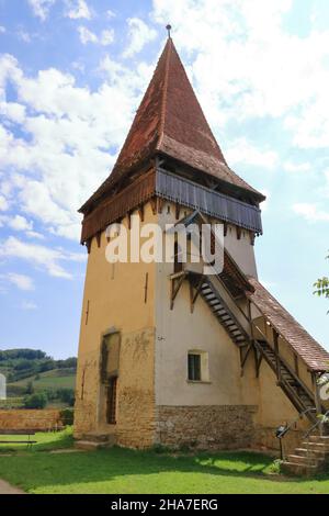 Die befestigte Kirche aus Biertan, Birtälm, Kreis Sibiu, Rumänien Stockfoto