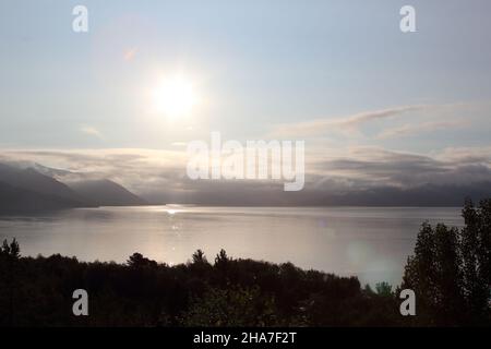 Norwegen - Sognefjord bei Nordrevik und Vadheim / Norwegen - Sognefjord bei Nordrevik und Vadheim / Stockfoto