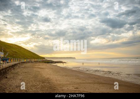 Blick auf den Strand und das Meer Stockfoto