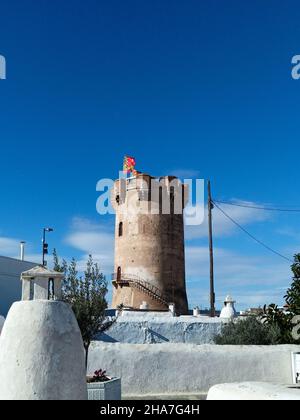 Blick auf den Paterna-Turm. Paterna - Spanien Stockfoto