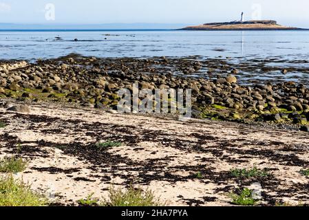 Der Strand von machrie Bucht an der Westküste der Isle of Arran in Schottland Stockfoto