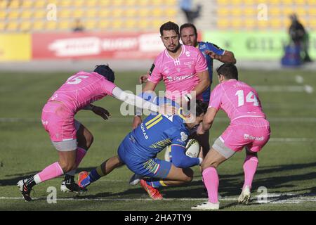 Parma, Italien. 11th Dez 2021. Mattia Bellini (Zebre) in Aktion während Zebre Rugby Club vs Biarritz Olympique, Rugby Challenge Cup in Parma, Italien, Dezember 11 2021 Kredit: Unabhängige Fotoagentur/Alamy Live Nachrichten Stockfoto