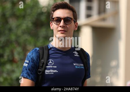 11th. Dezember 2021; Yas Marina Circuit, Abu Dhabi, Vereinigte Arabische Emirate: FIA Abu Dhabi F1 Grand Prix Qualifikationstag: Williams Racing, George Russell Stockfoto