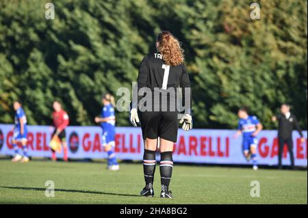 Amanda Tampieri (Sampdoria) während des Spiels Hellas Verona Women vs UC Sampdoria, Italienische Fußballserie A Frauen in Verona, Italien, Dezember 11 2021 Stockfoto