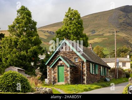 Großbritannien, Cumbria, Allerdale, Keswick, Threlkeld, Blease Road, 1885 Mission Room - Old School House Stockfoto