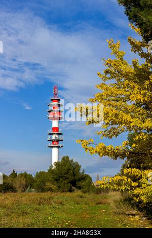 Sendeturm von Bionne in Montpellier. In Frankreich Stockfoto
