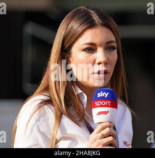 Yas Marina Circuit, Yas Island 11th. Dezember 2021 Federica Masolin beim FORMEL 1 ETIHAD AIRWAYS ABU DHABI GRAND PRIX 2021 in den Vereinigten Arabischen Emiraten Eleanor Hoad Stockfoto