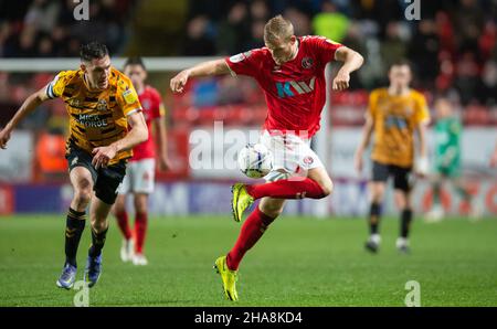 London, Großbritannien. 11th Dez, 2021. Während des Sky Bet League 1-Spiels zwischen Charlton Athletic und Cambridge United am 11. Dezember 2021 im Valley, London, England. Foto von Alan Stanford/Prime Media Images. Quelle: Prime Media Images/Alamy Live News Stockfoto