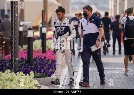 Yas Marina Circuit, Yas Island 11th. Dezember 2021 Pierre Gasly beim FORMEL 1 ETIHAD AIRWAYS ABU DHABI GRAND PRIX 2021 in den Vereinigten Arabischen Emiraten Eleanor Hoad Stockfoto