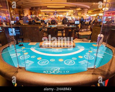 Las Vegas, MAI 15 2021 – Innenansicht des Bellagio Hotel and Casino Stockfoto