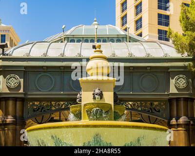 Las Vegas, MAI 15 2021 – Außenansicht des Bellagio Hotel and Casino Stockfoto