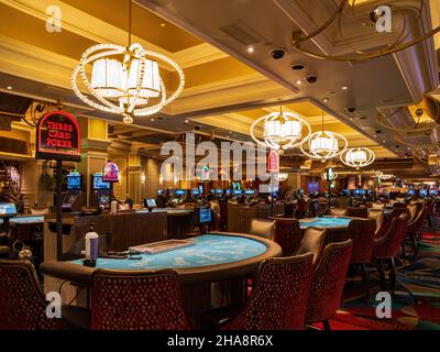 Las Vegas, MAI 15 2021 – Innenansicht des Bellagio Hotel and Casino Stockfoto