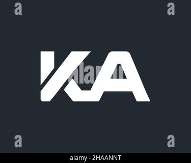 Initial Letter KA Logo Design Template. KA-Logo-Design Stock Vektor