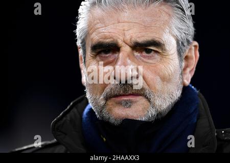 Venedig, Italien. 11. Dezember 2021. Maurizio Arrivabene schaut vor dem Fußballspiel der Serie A zwischen dem FC Venezia und dem FC Juventus nach. Kredit: Nicolò Campo/Alamy Live Nachrichten Stockfoto