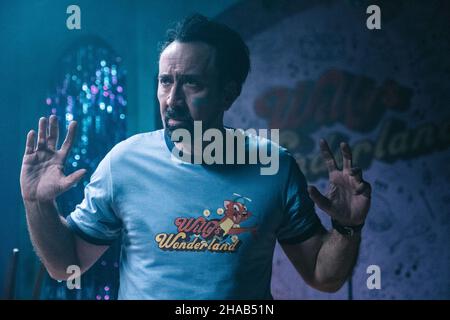 NICOLAS CAGE in WILLY'S WONDERLAND (2021), Regie KEVIN LEWIS. Kredit: SATURN FILME / Album Stockfoto