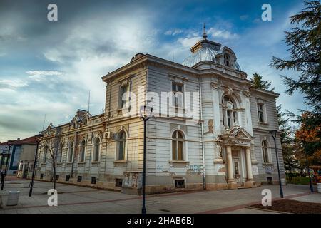 Zentrum der historischen Stadt Targowischte, Region Pazardschik, Bulgarien Stockfoto