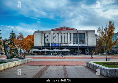 Zentrum der historischen Stadt Targowischte, Region Pazardschik, Bulgarien Stockfoto