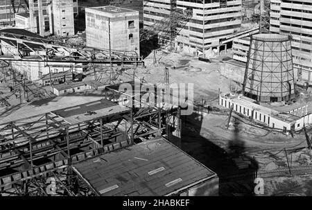 Jastrzêbie Zdrój, 1969-11-01. Koñcowa faza budowy Kopalni Wêgla Kamiennego Zofiówka (od 1974 roku nosz¹cej miano Manifest Lipcowy), oddanej do U¿ytku 4 grudnia 1969 roku. mb PAP/Stanis³aw Jakubowski Jastrzebie Zdroj, 1. November 1969. Die letzte Phase des Baus der Steinkohlemine Zofiowka (ab 1974 nach dem Juli-Manifest benannt). Die Inbetriebnahme fand am 4. Dezember 1969 statt. mb PAP/Stanislaw Jakubowski Stockfoto