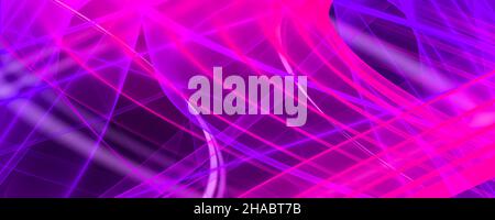 Weihnachten Hintergrund Abstractlilac rosa blau schwarz weiß Spiralen mit Linien und Wellen Banner Stockfoto