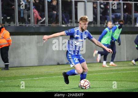 Nicolas BRUNEEL 21 Dunkerque während des Fußballspiels der französischen Ligue 2 zwischen USL Dunkerque und AJ Auxerre am 11. Dezember 2021 im Marcel Tribut-Stadion in Dunkerque, Frankreich - Foto: Laurent Sanson/DPPI/LiveMedia Stockfoto
