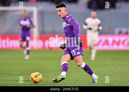 Florenz, Italien. 11th Dez 2021. Riccardo Sottil (Fiorentina) während ACF Fiorentina vs US Salernitana, italienische Fußballserie A Spiel in Florenz, Italien, Dezember 11 2021 Quelle: Independent Photo Agency/Alamy Live News Stockfoto