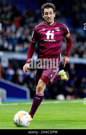 BARCELONA - NOV 28: Mikel Oyarzabal in Aktion während des La Liga-Spiels zwischen RCD Espanyol und Real Sociedad de Futbol im RCDE-Stadion auf Novembe Stockfoto