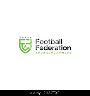 Klassisches Logo des Fußballverbands Stock Vektor