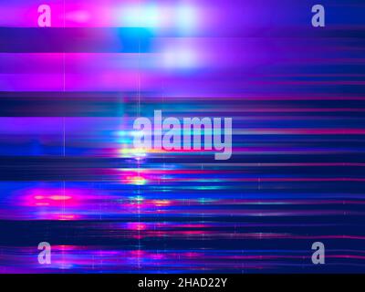 Mehrfarbiger gestreifter Hintergrund mit metallischem Glitzer - abstrakte Illustration Stockfoto