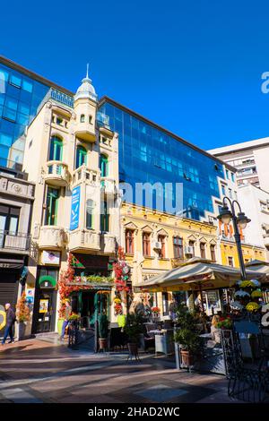 Obrenovićeva, Hauptfußgängerzone, Niš, Serbien Stockfoto