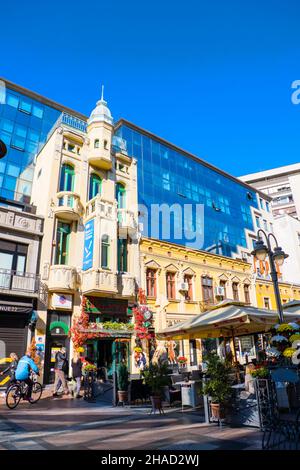 Obrenovićeva, Hauptfußgängerzone, Niš, Serbien Stockfoto