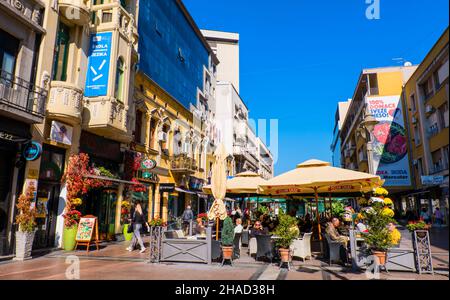 Obrenovićeva, Hauptfußgängerzone, Niš, Serbien Stockfoto