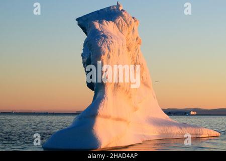 Eisberge von den Eisfjord Ilulissat, Grönland, Diskobucht, Polarregionen Stockfoto