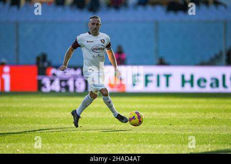 FLORENZ, ITALIEN - 11. DEZEMBER: Franck Ribery von US Salernitana in Aktion während der Serie Ein Spiel zwischen ACF Fiorentina und US Salernitana im Stadio Stockfoto