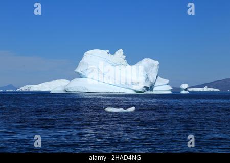 Eisberge von den Eisfjord Ilulissat, Grönland, Diskobucht, Polarregionen Stockfoto