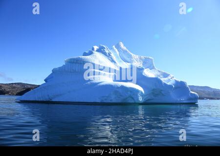 Eisberge von den Eisfjord Ilulissat, Grönland, Diskobucht, Polarregionen Stockfoto