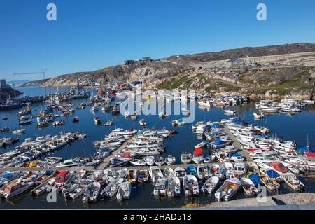 Hafen von Ilulissat, Grönland, Polar Region Stockfoto