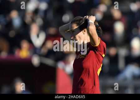 Paloma Lazaro von AS Roma Women während des 11th. Tages der Serie A Meisterschaft zwischen A.S. Roma Women und S.S. Lazio Women im stadio Tre Fontane am 12th. Dezember 2021 in Rom, Italien. Stockfoto