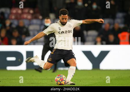 London, Großbritannien. 12th Dez 2021. Andros Townsend von Everton erwärmt sich während des Premier League-Spiels zwischen Crystal Palace und Everton im Selhurst Park, London, England am 12. Dezember 2021. Foto von Ken Sparks. Nur zur redaktionellen Verwendung, Lizenz für kommerzielle Nutzung erforderlich. Keine Verwendung bei Wetten, Spielen oder Veröffentlichungen einzelner Clubs/Vereine/Spieler. Kredit: UK Sports Pics Ltd/Alamy Live Nachrichten Stockfoto