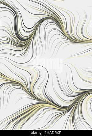 Abstrakte Perlinnoise geometrische generative computergestützte Kunstdarstellung Stock Vektor