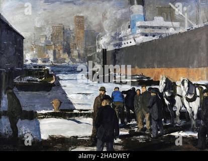 Men of the Docks von George Bellows (1882-1925), Öl auf Leinwand, 1912 Stockfoto