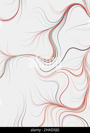 Abstrakte Perlinnoise geometrische generative computergestützte Kunstdarstellung Stock Vektor