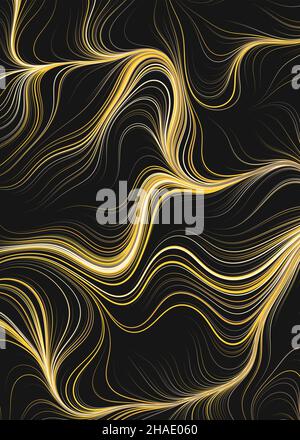 Abstrakte Perlinnoise geometrische generative computergestützte Kunstdarstellung Stock Vektor