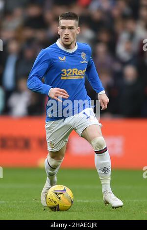 Edinburgh, den 12th. Dezember 2021. Ryan Kent von den Rangers während des Spiels der Scottish Premier League im Tynecastle Park, Edinburgh. Bildnachweis sollte lauten: Neil Hanna / Sportimage Kredit: Sportimage/Alamy Live News Stockfoto