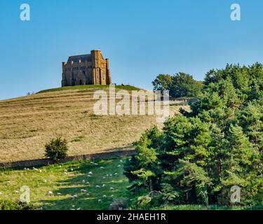 Eine wunderschöne Landschaft der alten St. Catherines Chappel, Nr Abbotsbury, Dorset, Großbritannien Stockfoto