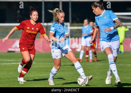 Rom, Italien. 12th Dez 2021. Rachel Cuschieri (SS Lazio Women) während der Italienischen Fußball-Liga Ein Frauen-2021/2022-Spiel zwischen AS Roma Women gegen SS Lazio Women im Tre Fontane-Stadion am 12. Dezember 2021. Kredit: Unabhängige Fotoagentur/Alamy Live Nachrichten Stockfoto