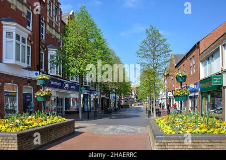 Bridge Street, Worksop, Nottinghamshire, England, Großbritannien Stockfoto