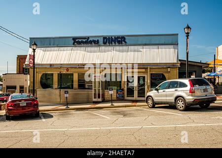 Fenders Diner, Irvin Street, Cornelia, Georgia Stockfoto